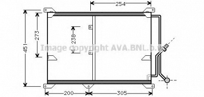 AVA QUALITY COOLING ms5197 -  Конденсатор, кондиционер